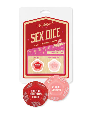 Wood Rocket Adult Couples Sex Dice Game - Red