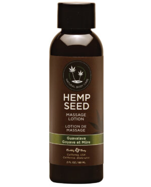 Earthly Body Hemp Seed Massage Lotion - 2 oz Guavalava