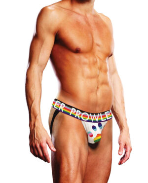 Prowler Oversized Paw Jock Strap - White/Multi SM