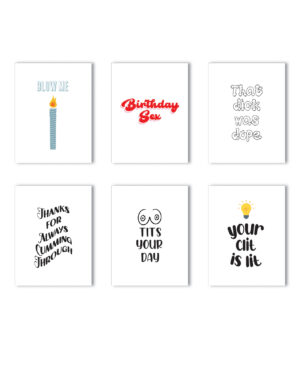 Everyday Pack Naughty Greeting Card - Variety Pack Of 6