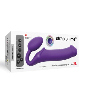 Strap on Me Vibrating Bendable Strapless Strap on Xlarge - Purple