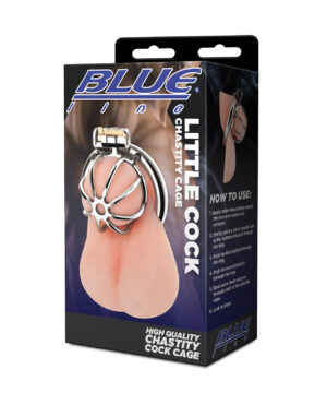 Blue Line Little Cock Chastity Cage
