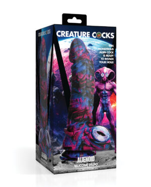 Creature Cocks Alienoid Silicone Dildo - Multi Color
