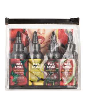 Fuck Sauce Flavored Water Based Personal Lubricant Variety 4 Pack - 2 oz Each