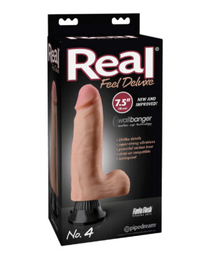 Real Feel Deluxe No. 4 7.5" Vibe Waterproof - Flesh