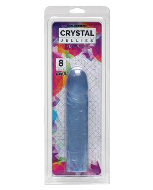 Crystal Jellies 8" Classic Dildo - Clear