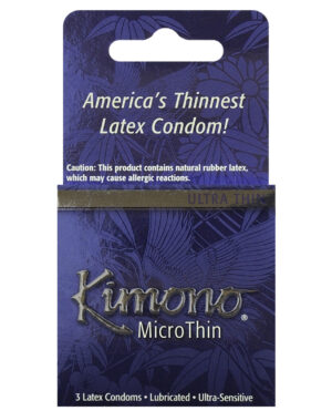 Kimono Micro Thin Condoms - Box of 3