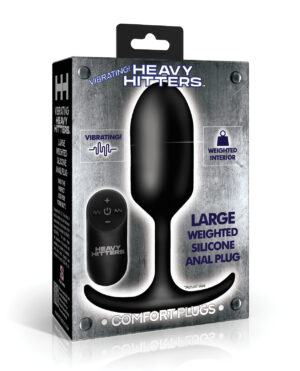 Heavy Hitters - Vibrating Weighted Silicone Anal Plug - Large