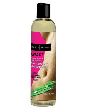 Intimate Earth Awake Massage Oil - 120 ml Pink Grapefruit