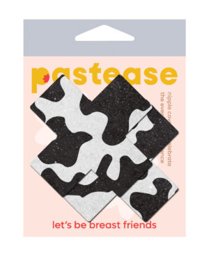 Pastease Premium Plus X Cow Print Cross - Black/White O/S