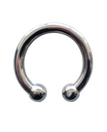 Rouge Stainless Steel Horseshoe Cock Ring 30 mm - Sliver