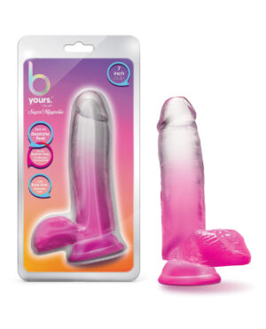 Blush B Yours 7" Sugar Magnolia Dildo - Fuchsia