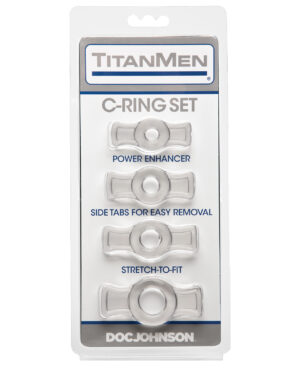 Titanmen Tools Cock Ring Set - Clear