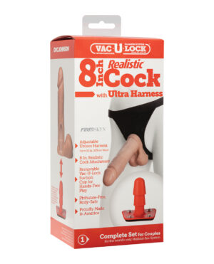 Ultra Harness 2 Set 3 w/8" Realistic Dong & Powder