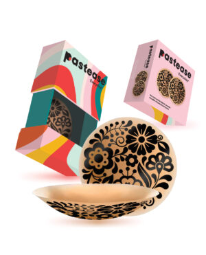 Pastease HALOS Silicone Floral Nipple Covers w/Travel Box - Bloom D+ Cup 10 or More Uses