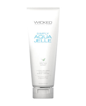 Wicked Sensual Care Simply Aqua Jelle Water Based Lubricant - 4 oz