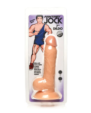 Curve Toys Fantasy Jock Wrestling Wayne 7" Dildo w/Balls - Light