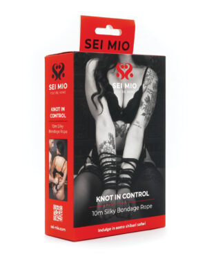 Sei Mio Knot in Control 10 m Silky Bondage Rope - Black