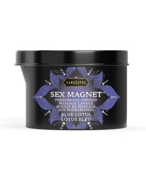Kama Sutra Sex Magnet Candle w/Pour Spout - 6 oz Blue Lotus