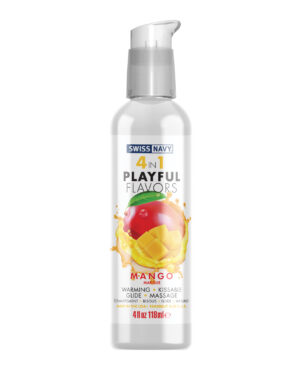 Swiss Navy 4 in 1 Playful Flavors Mango - 4 oz