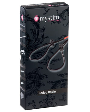 Mystim Rodeo Robin Penis & Testicle Strap Set - Black