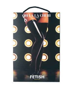 FETISH Vinyl Thigh Highs  Black XL