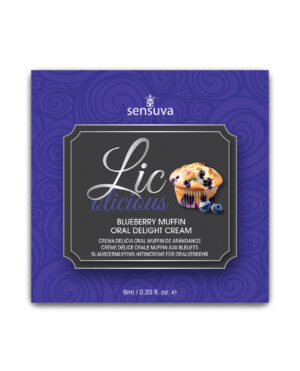 Lic O Licious Oral Delight Cream - 6 ml Packet Blueberry Muffin