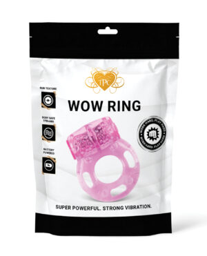 Wow Ring Vibrating Cock Ring - Pink