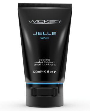 Wicked Sensual Care Jelle Chill Water Based Anal Gel Lubricant - 4 oz