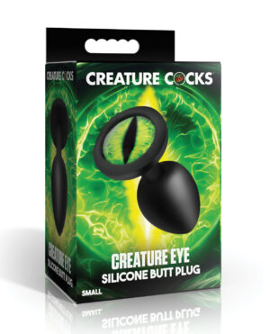 Creature Eye Green Eye Silicone Butt Plug - Small